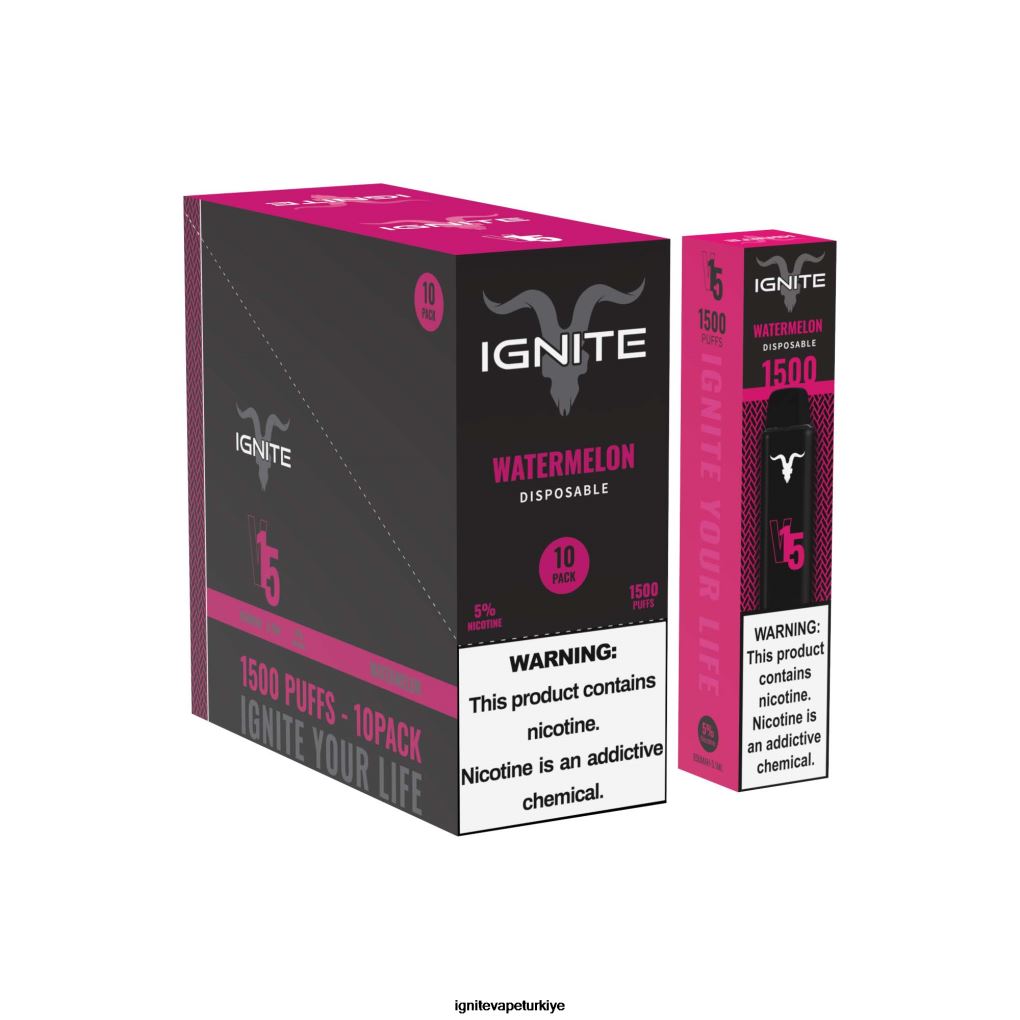 IGNITE V15 vape kalemi 10\'lu paket muzlu buz 6D6D8X11 - IGNITE Puff Price