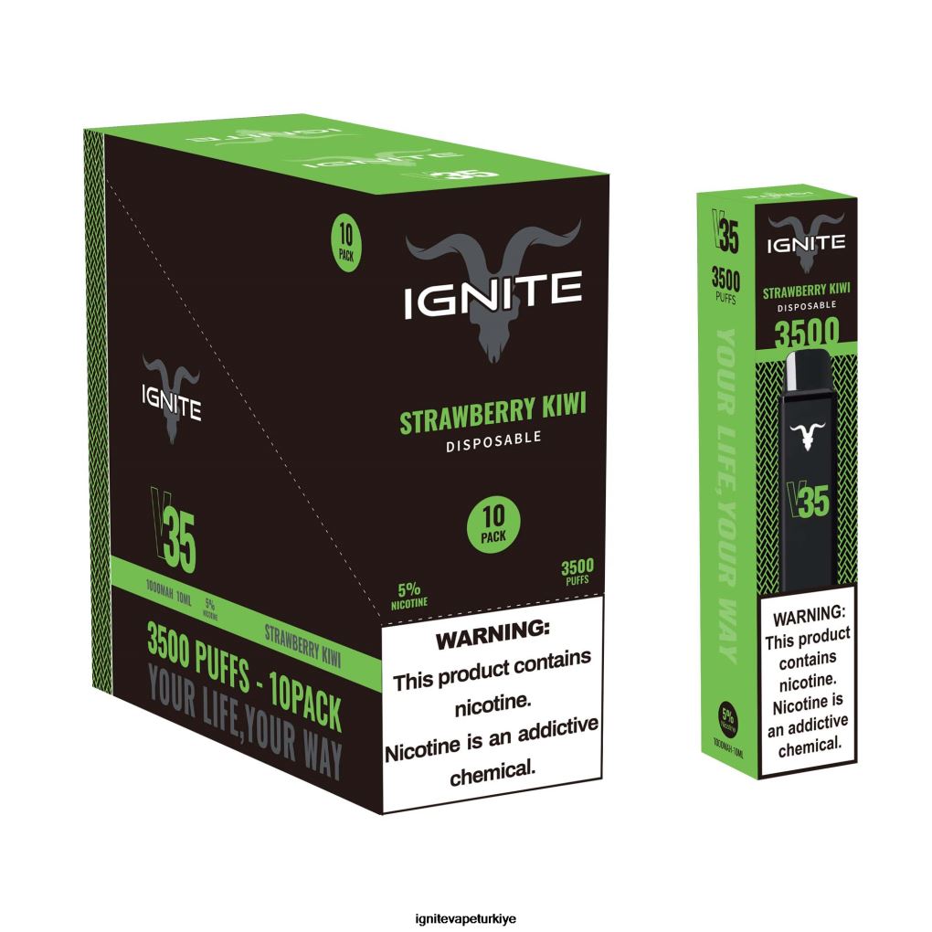 IGNITE V35 vape kalemi 10\'lu paket mango şeftali 6D6D8X124 - IGNITE Vaper