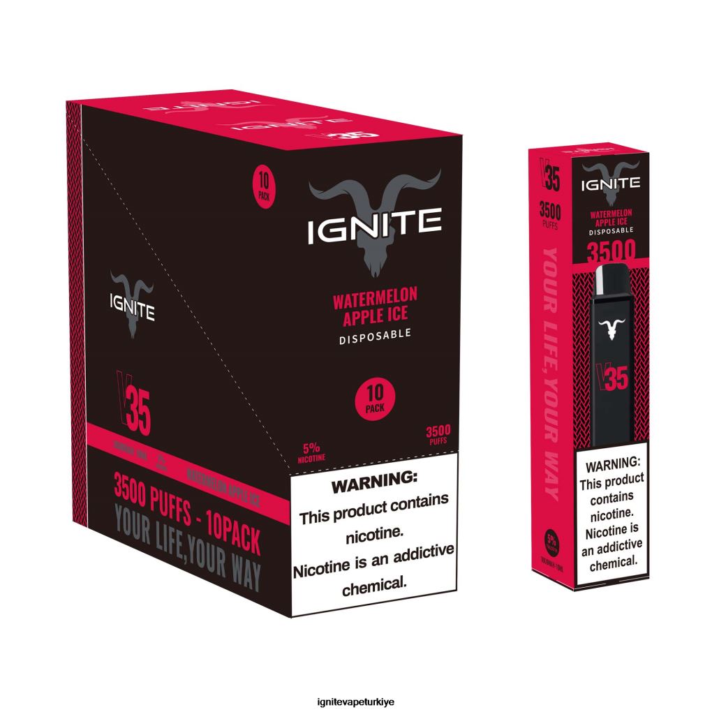 IGNITE V35 vape kalemi 10\'lu paket mango şeftali 6D6D8X124 - IGNITE Vaper
