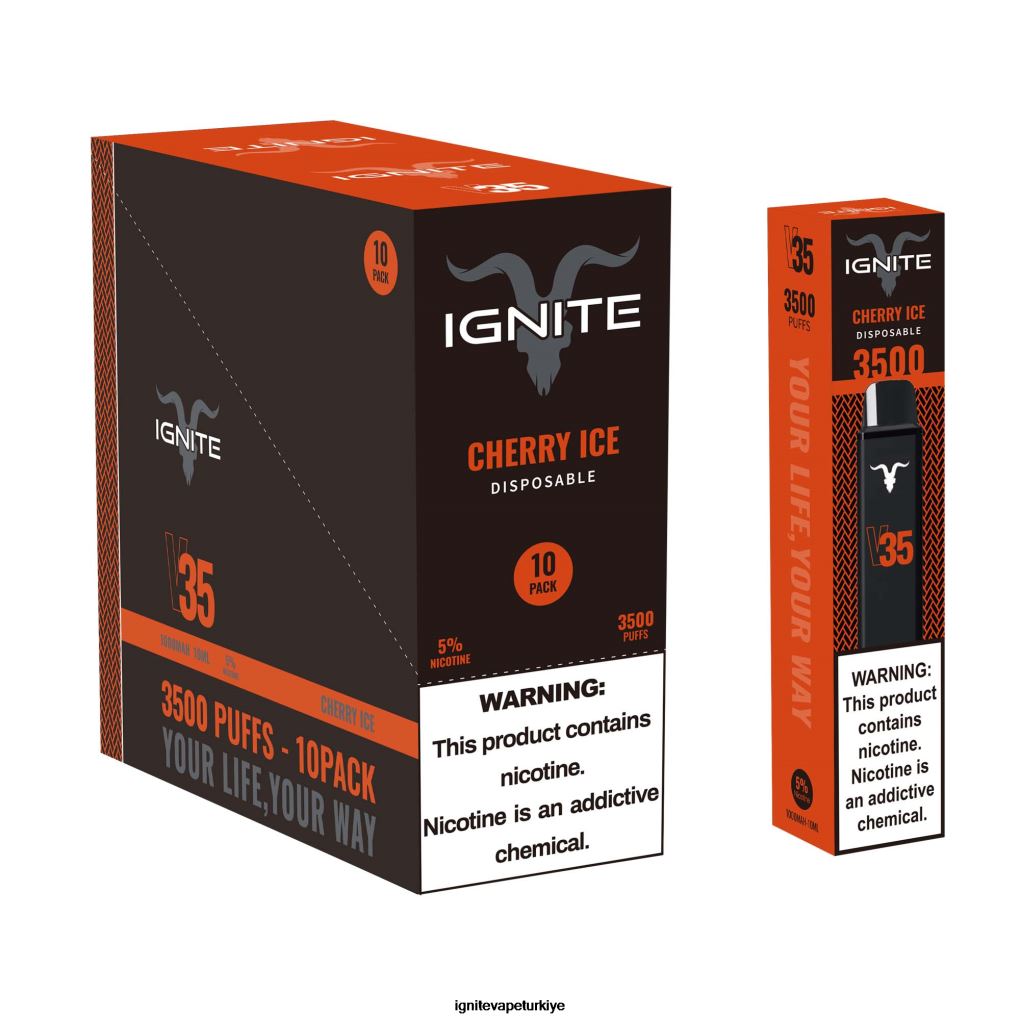 IGNITE V35 vape kalemi 10\'lu paket mango şeftali 6D6D8X124 - IGNITE Vaper