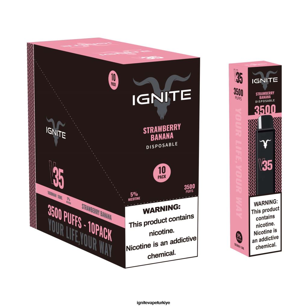 IGNITE V35 vape kalemi 10\'lu paket muzlu buz 6D6D8X16 - IGNITE Vape Türkiye