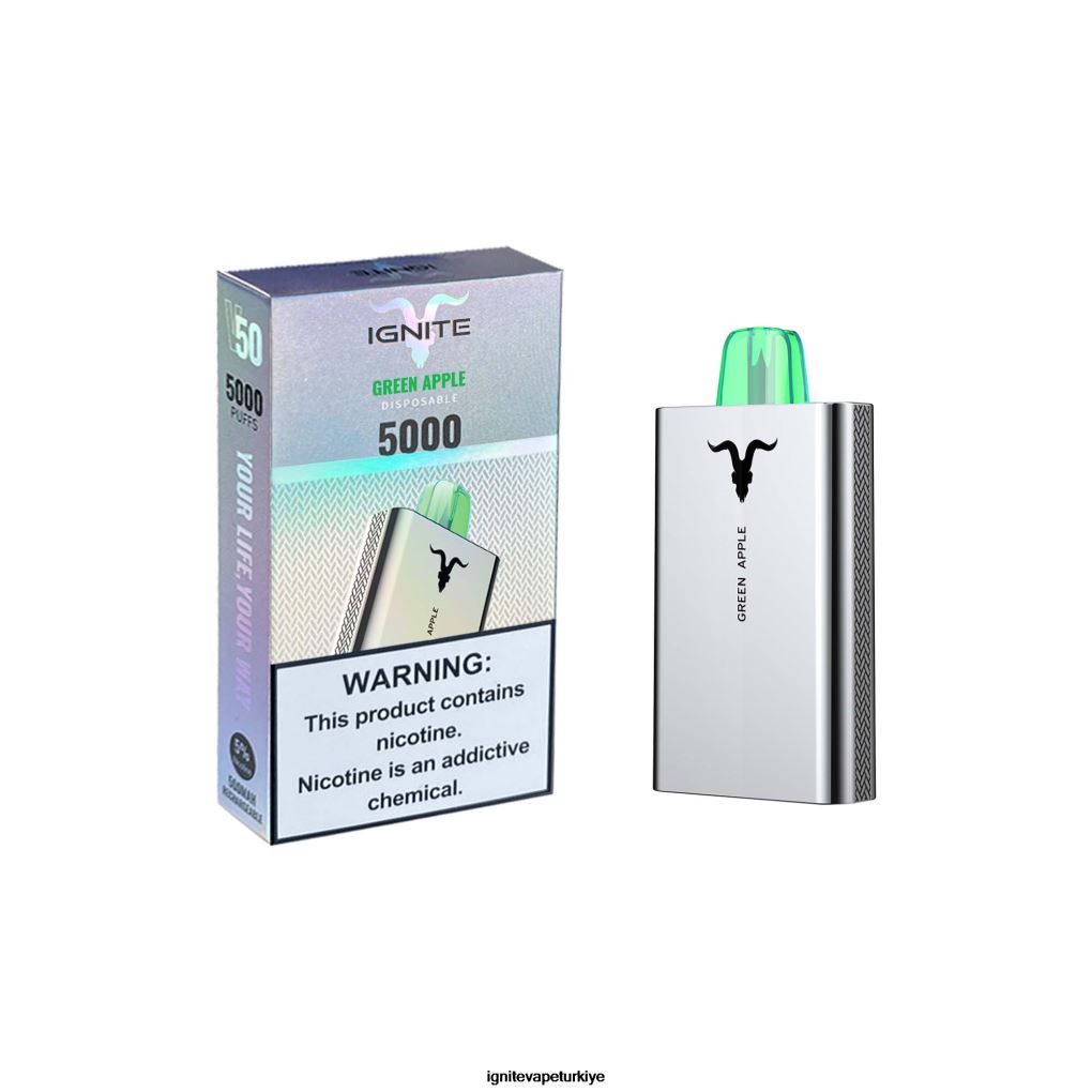IGNITE V50 elektronik sigara kalemi çilek Muz 6D6D8X161 - IGNITE Puff Price