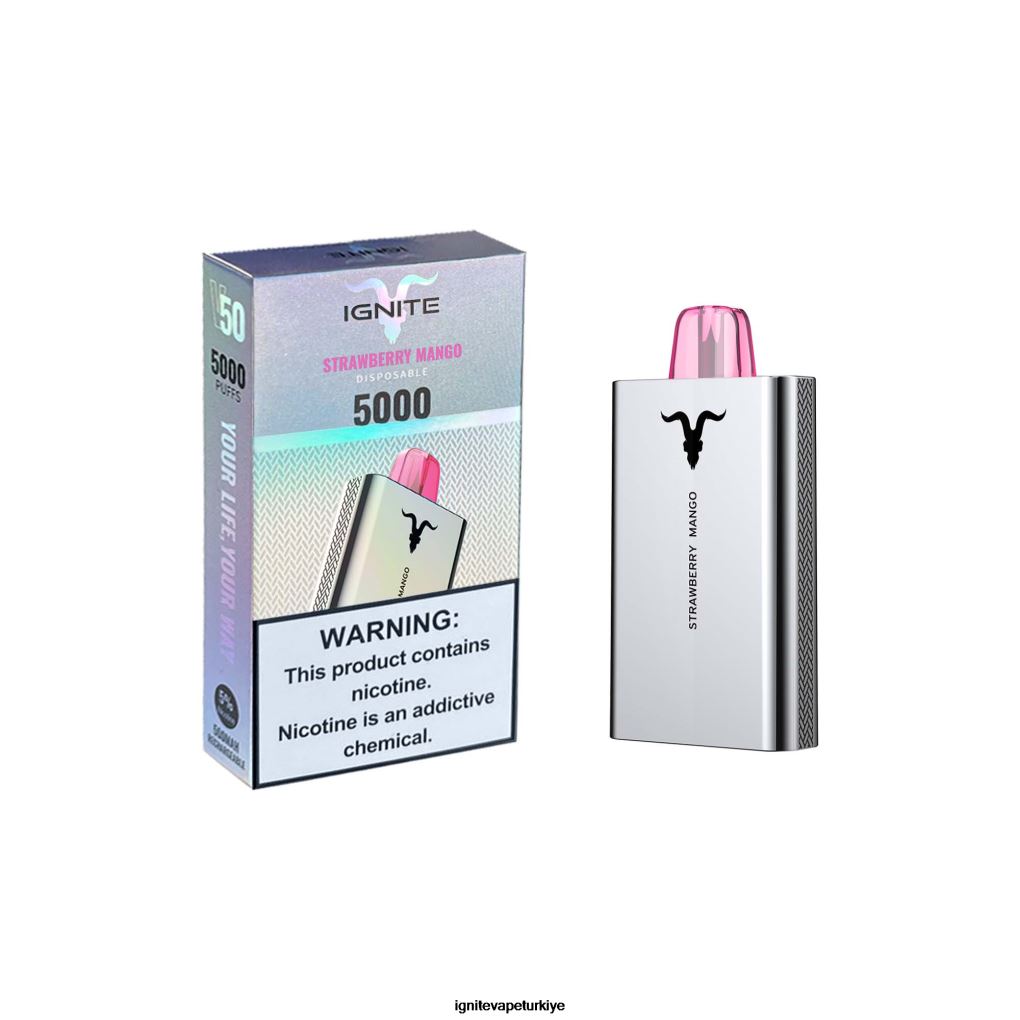 IGNITE V50 elektronik sigara kalemi çilek mango 6D6D8X160 - IGNITE Elektronik Sigara