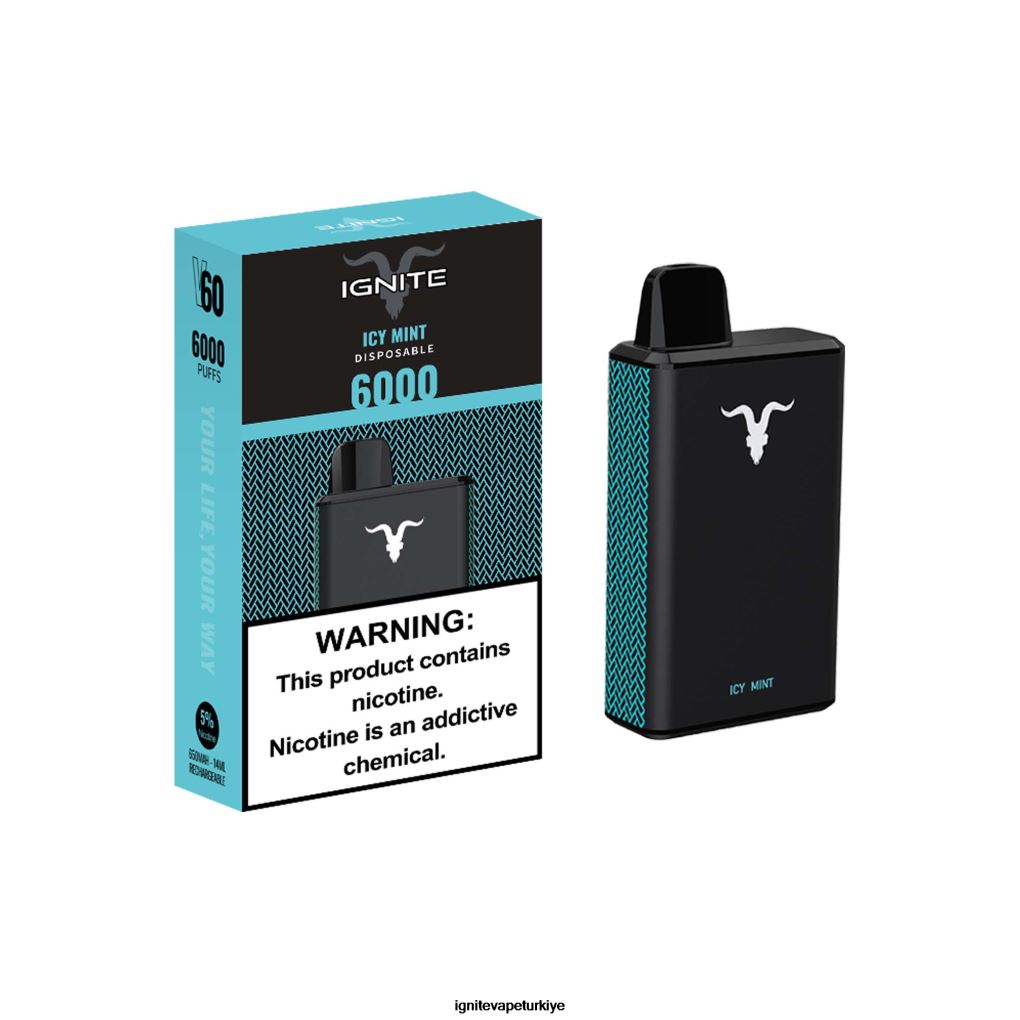 IGNITE V60 elektronik sigara kalemi buzlu nane 6D6D8X33 - IGNITE Reviews