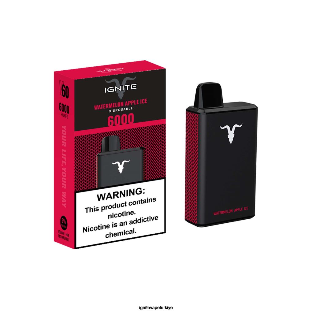 IGNITE V60 elektronik sigara kalemi karpuz elmalı buz 6D6D8X39 - IGNITE Vape Istanbul