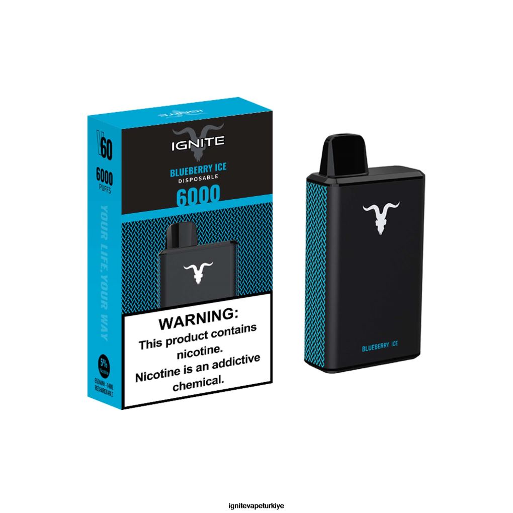 IGNITE V60 elektronik sigara kalemi üzüm buzu 6D6D8X32 - IGNITE Elektronik Sigara Fiyatları