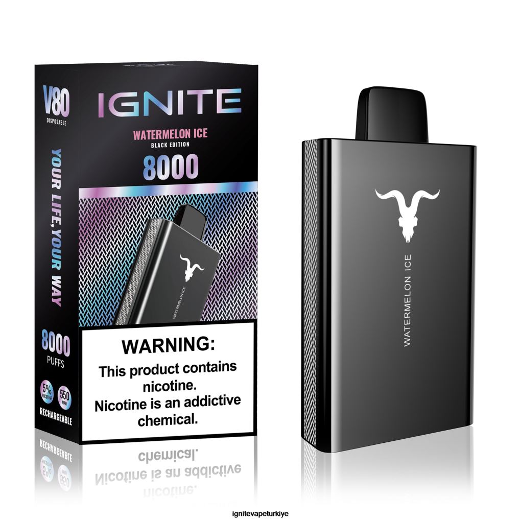 IGNITE V80 elektronik sigara kalemi üzüm buzu 6D6D8X44 - IGNITE Vaper