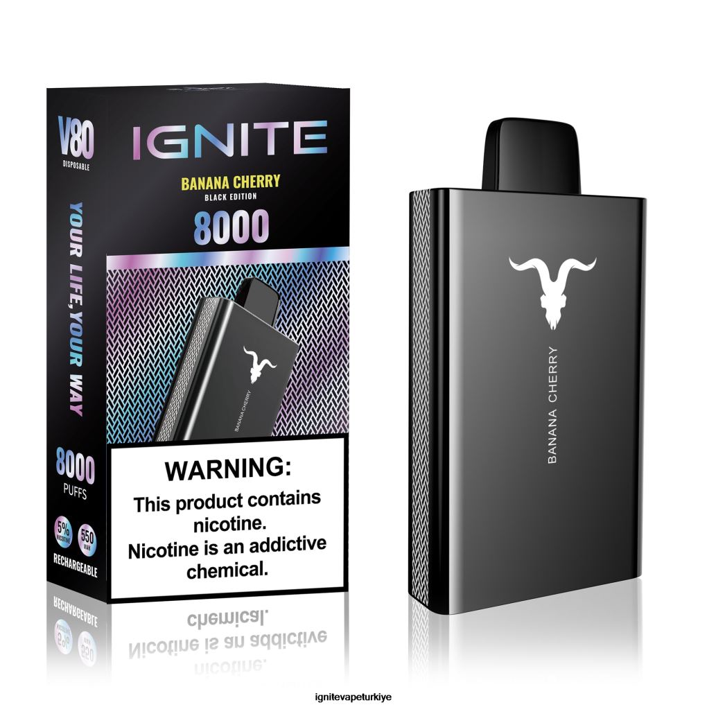 IGNITE V80 elektronik sigara kalemi üzüm buzu 6D6D8X44 - IGNITE Vaper