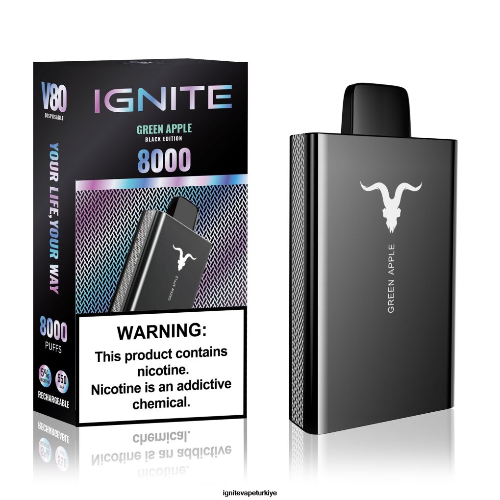 IGNITE V80 elektronik sigara kalemi üzüm buzu 6D6D8X44 - IGNITE Vaper
