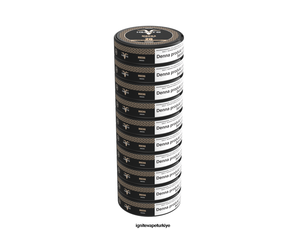 IGNITE nikotin torbaları 10\'lu paket şeftalili buzlu çay 6D6D8X184 - IGNITE Vaper