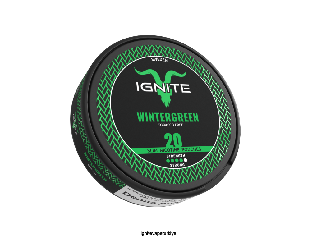 IGNITE nikotin torbalar kış yeşili 6D6D8X168 - IGNITE Puff Türkiye
