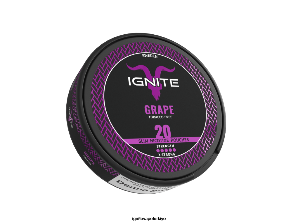 IGNITE nikotin torbalar üzüm 6D6D8X174 - IGNITE Vaper
